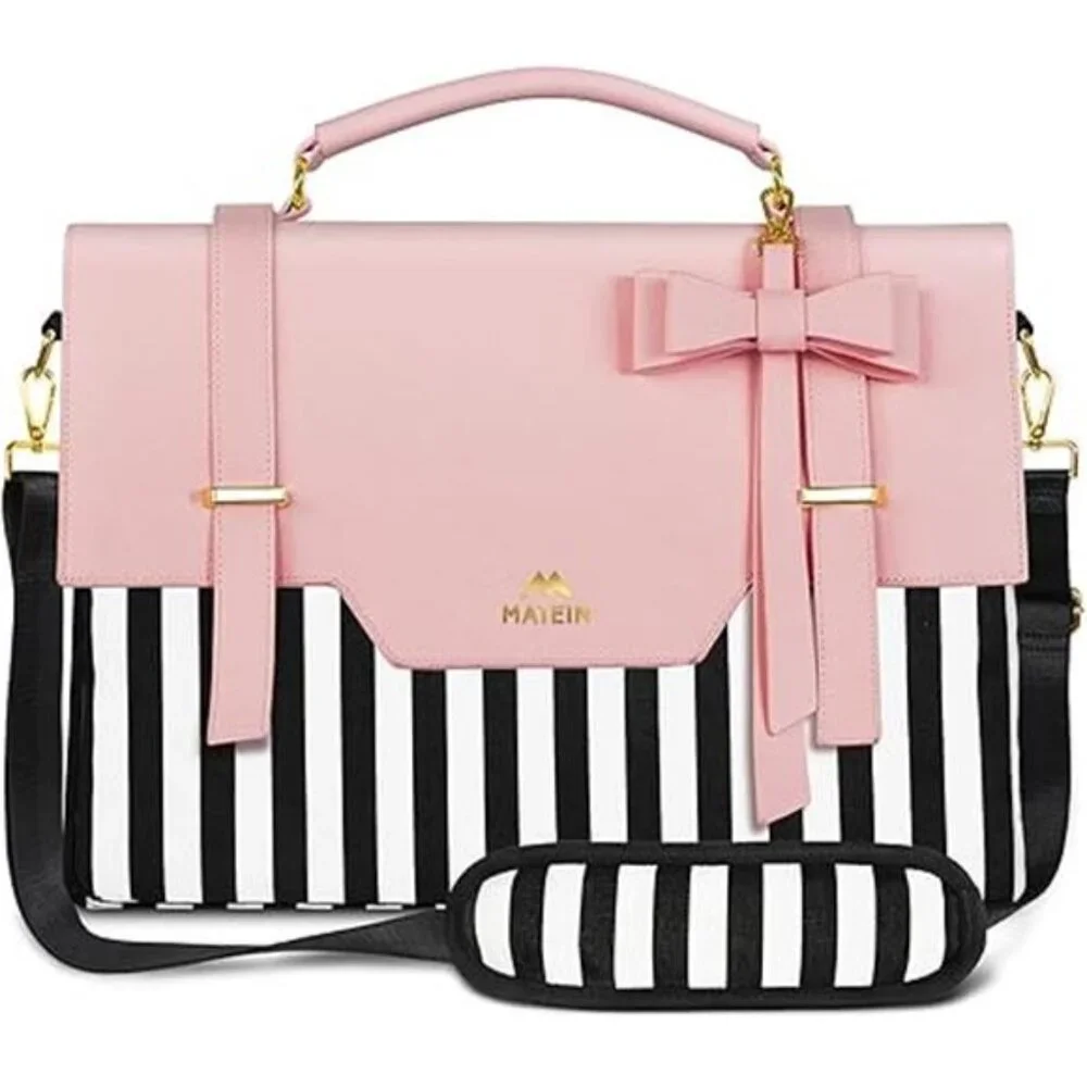 Laptop Bag for Women, 15.6 inch Slim Computer Briefcase Sleeve Case,